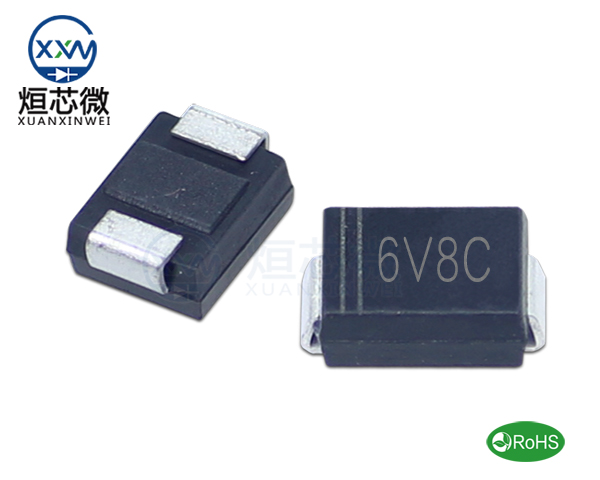 P6SMB6.8CA參數(shù),TVS二極管P6SMB6.8CA瞬態(tài)(變)抑制二極管
